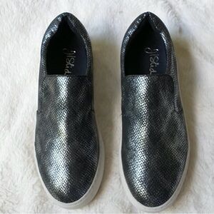 J Slides new w/o tags leather python slip up on sneakers SUPER comfortable